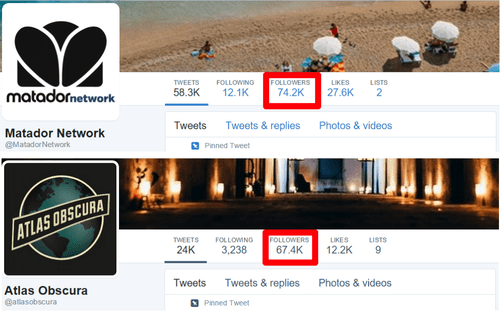Use Sniply with competitors social media